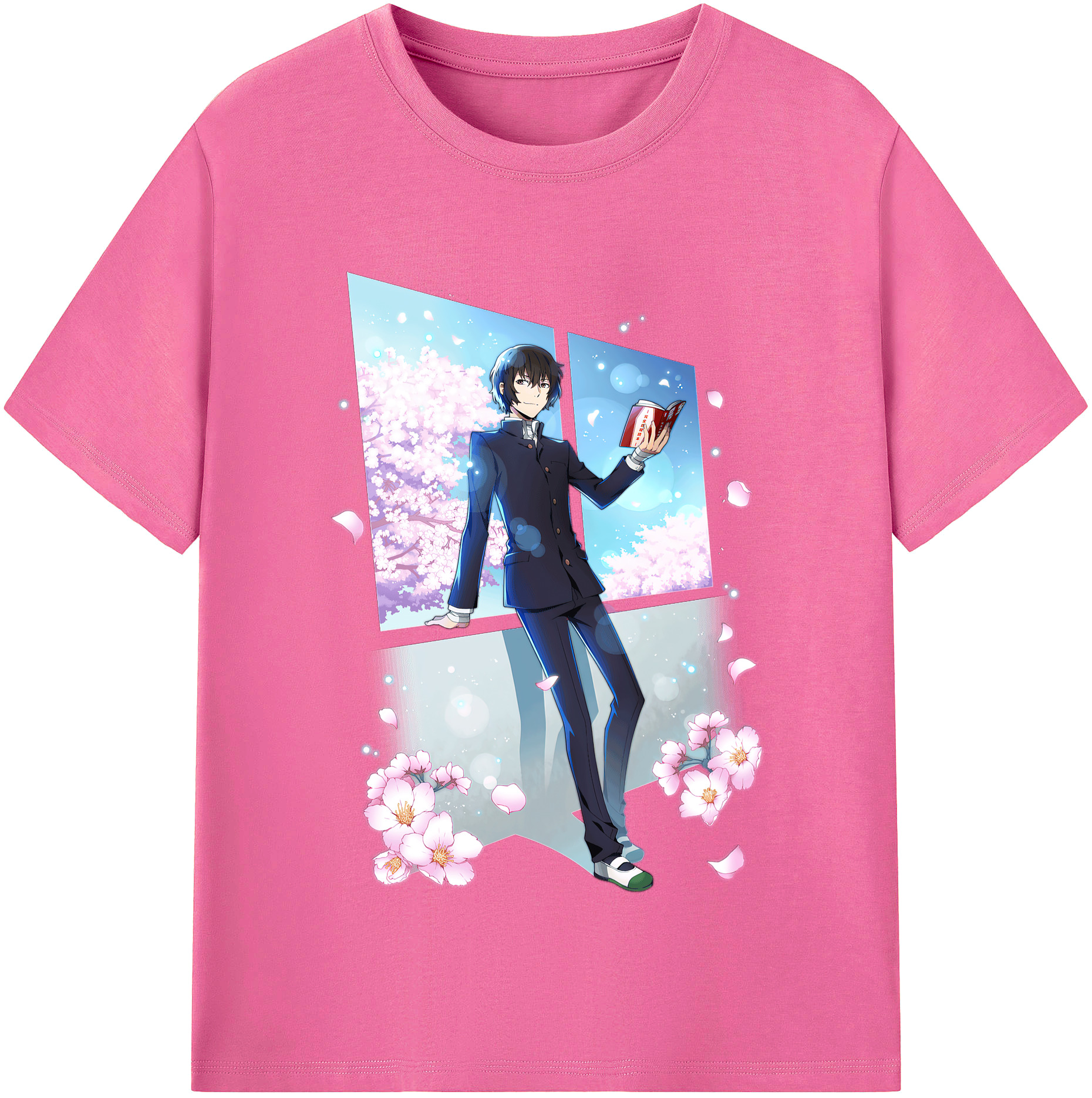 （画像用） 文豪ストレイドッグス Bungo Stray Dogs レディースカジュアルプリントTシャツ（綿100％）